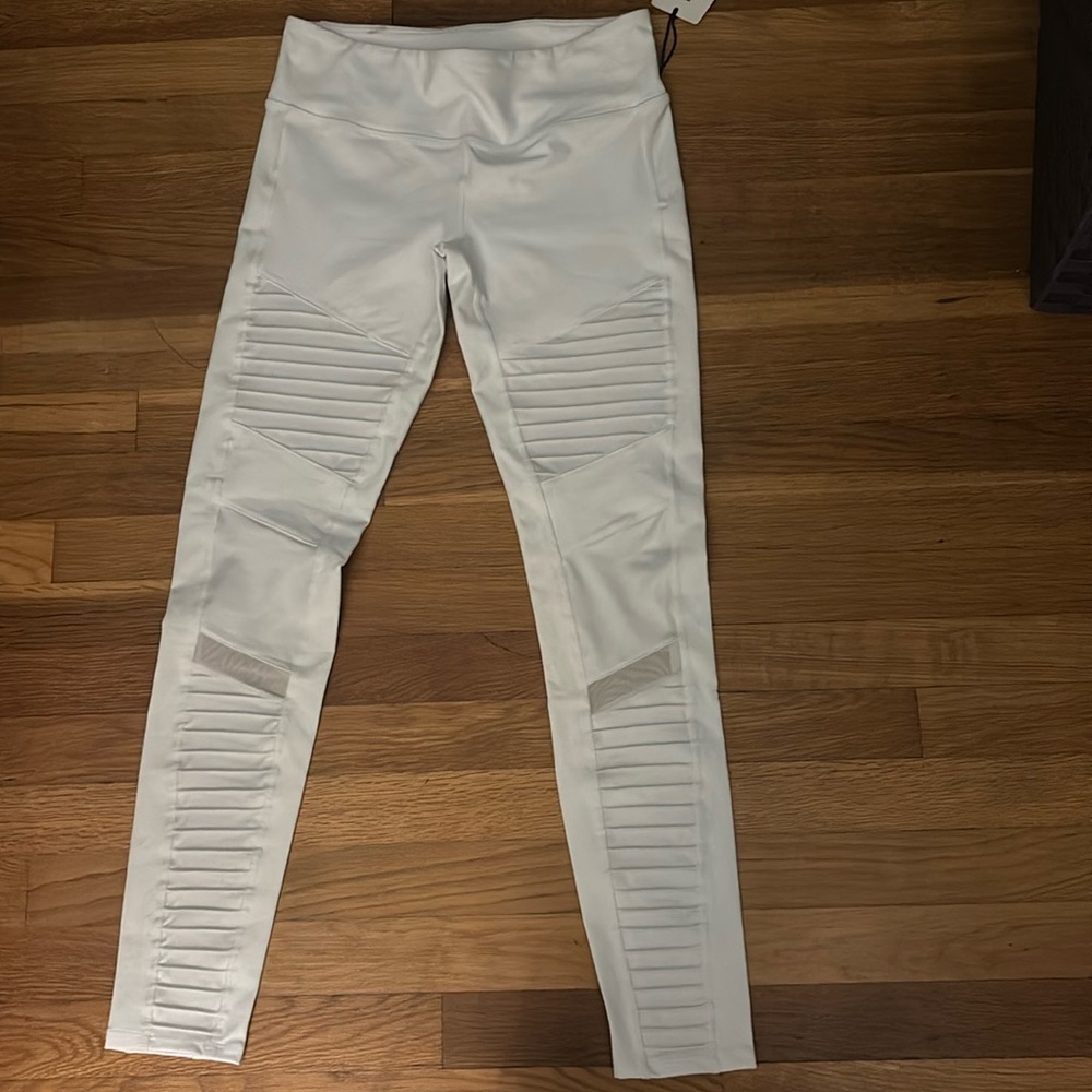 White Alo Moto Legging